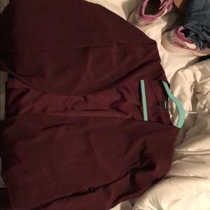 Purple plus size blazer